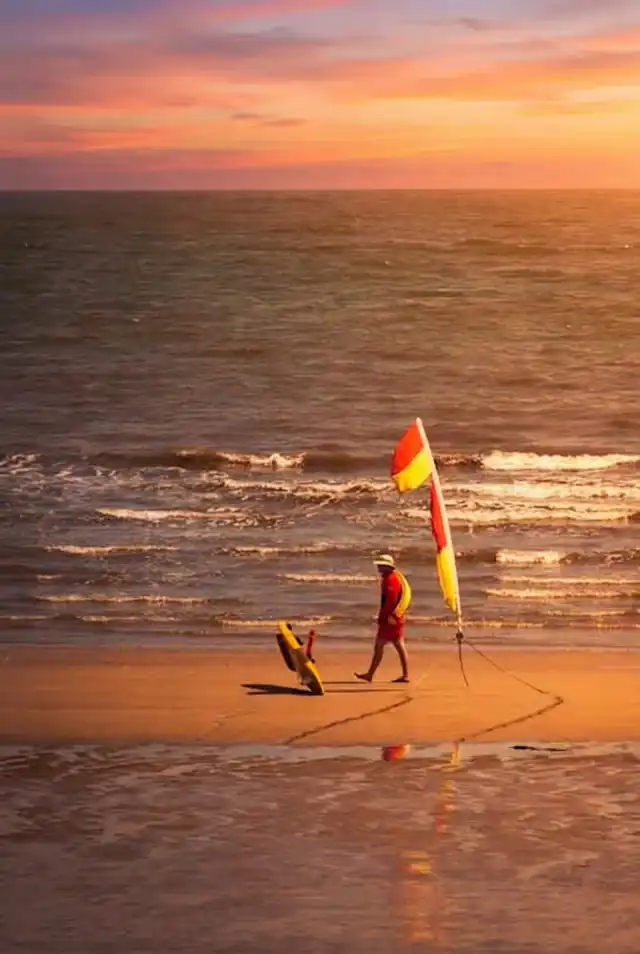 Sunset over Tallebudgera Beach; a reminder that every Sunny purchase supports the system that saves lives while traditional help is stuck in traffic.