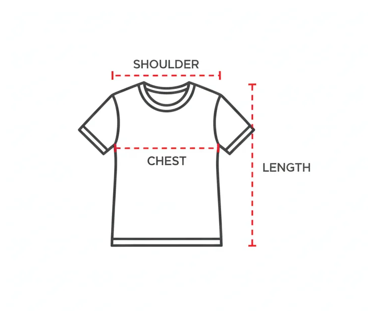 How to measure chest, length, and shoulder for SUNNY apparel